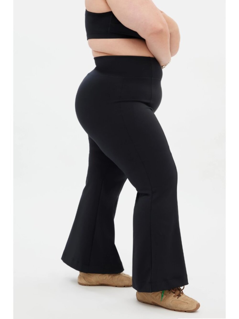 Girlfriend Collective Black Luxe Flare Legging NWT Size XL Sporty Athletic